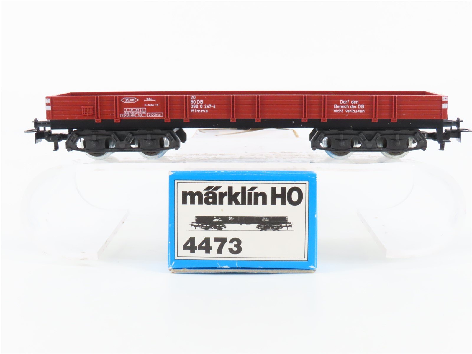 HO Scale Marklin 4473 DB Deutsche Bahn Low Side Gondola #247-4
