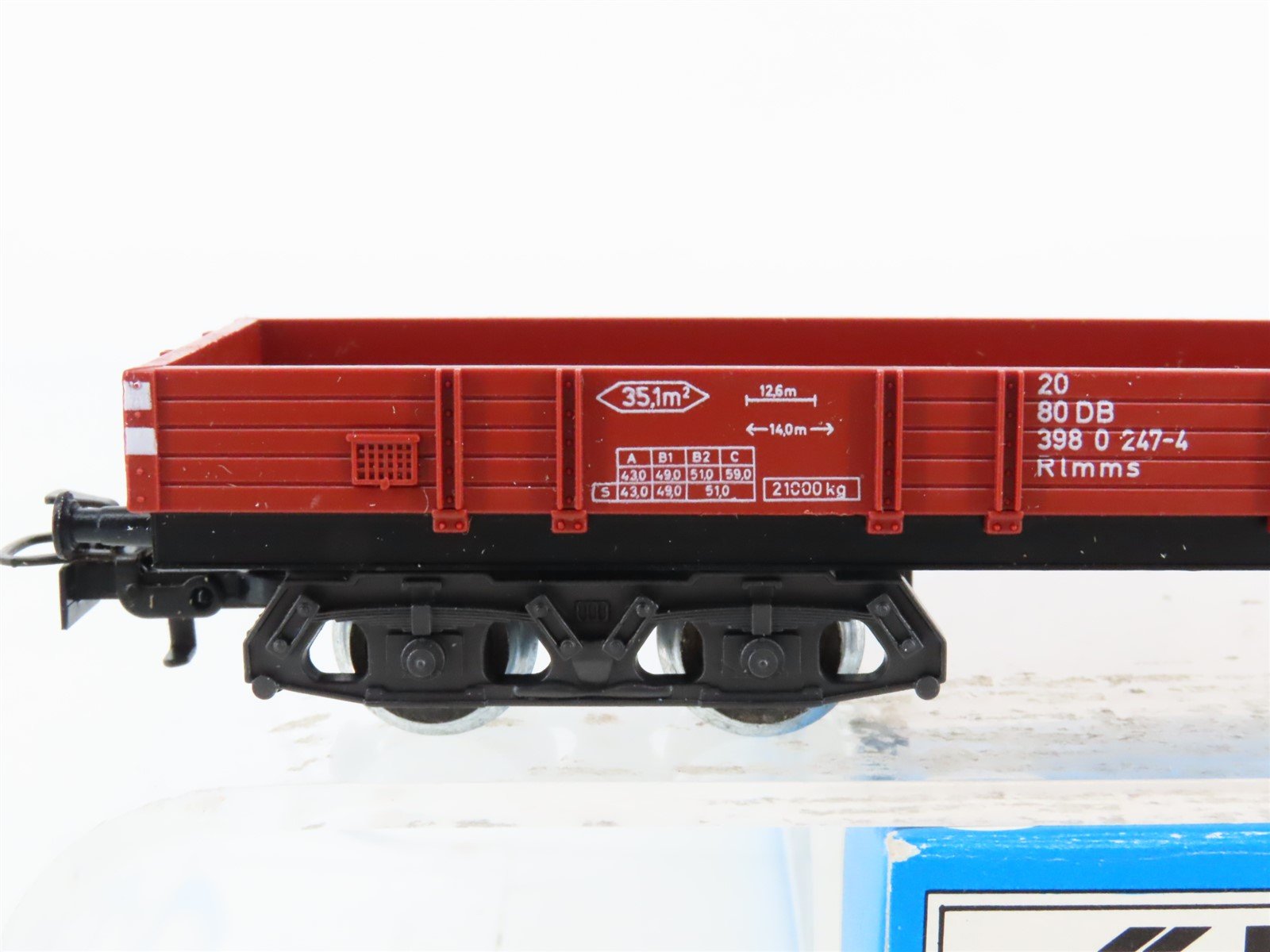 HO Scale Marklin 4473 DB Deutsche Bahn Low Side Gondola #247-4