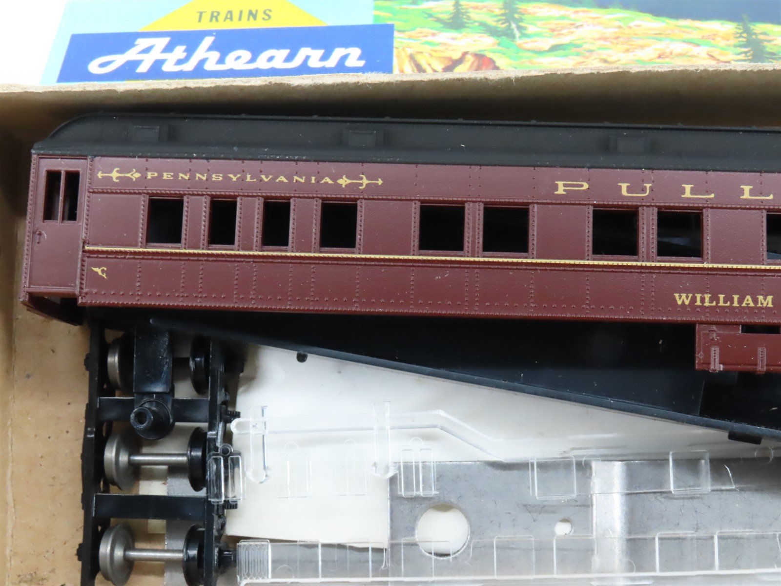 LOT of 5 HO Scale Athearn Kits PRR Pennsylvania Railroad Assorted Passenger Cars