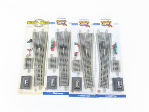 LOT of 4 HO Scale Bachmann E-Z Track Assorted Turnout Switches - Sealed