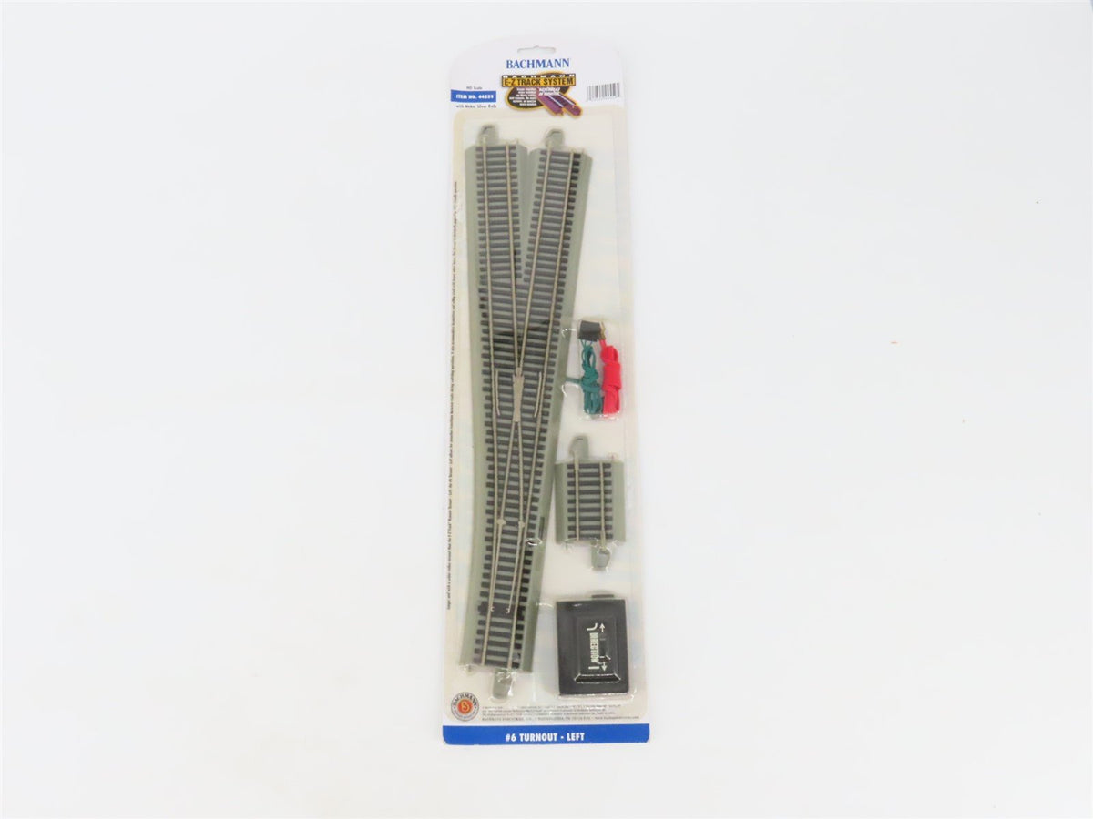 LOT of 4 HO Scale Bachmann E-Z Track 44559 Left Turnout Switches - Sealed