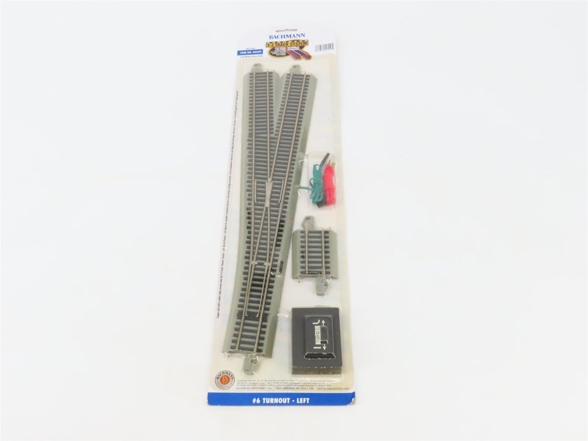 LOT of 4 HO Scale Bachmann E-Z Track 44559 Left Turnout Switches - Sealed