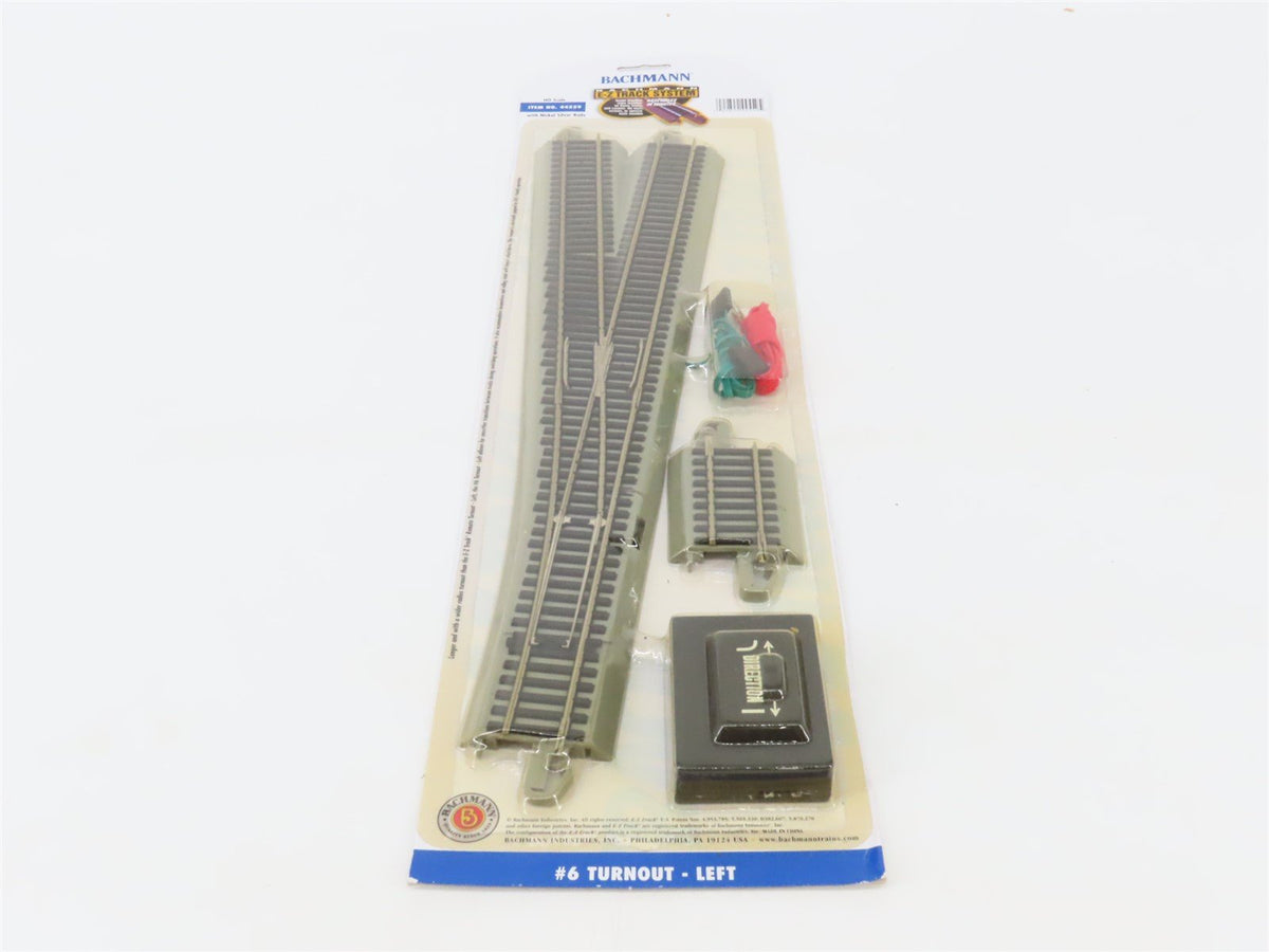 LOT of 4 HO Scale Bachmann E-Z Track 44559 Left Turnout Switches - Sealed