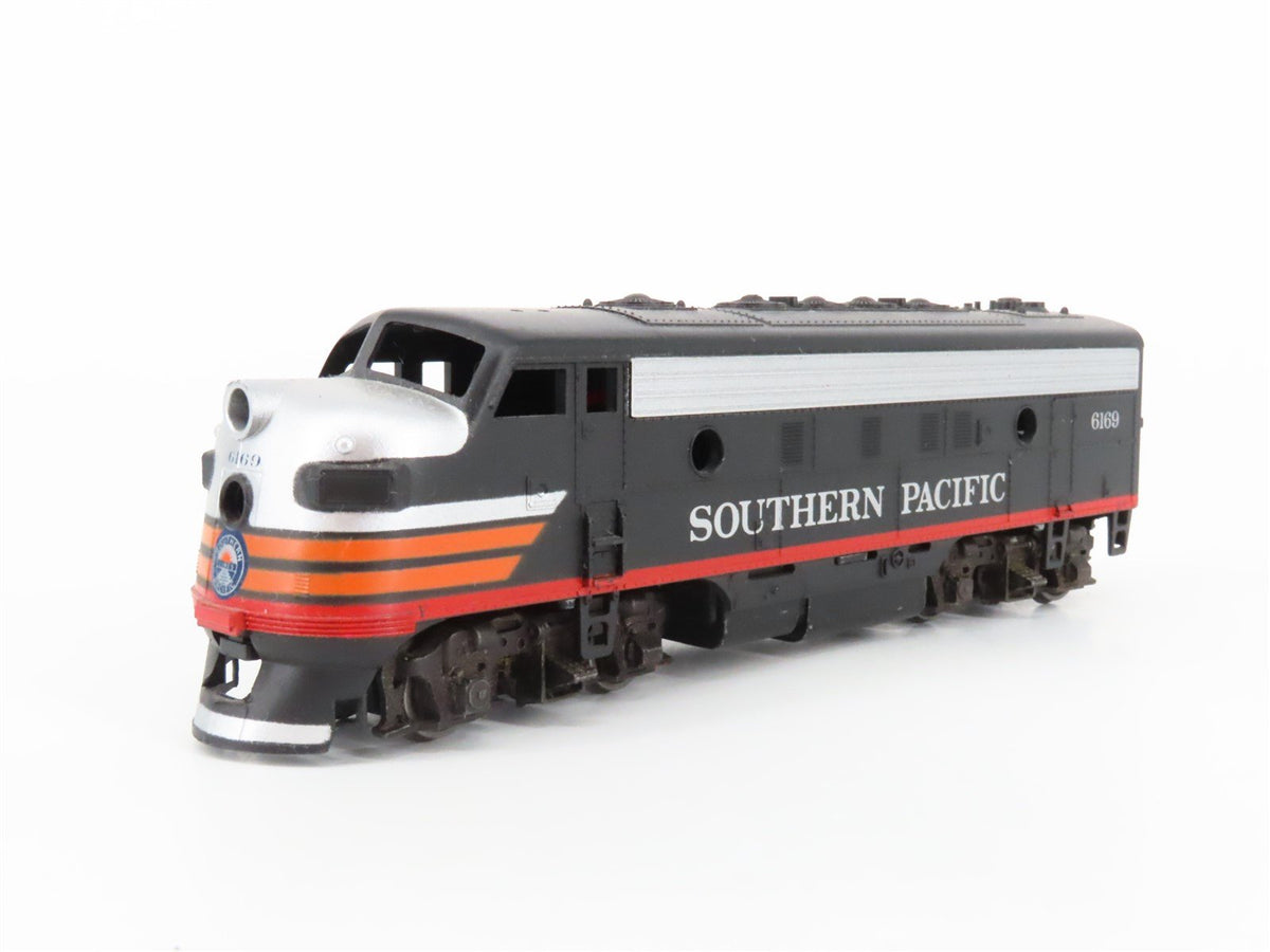 HO Scale Athearn SP Southern Pacific Black Widow F7 A/B/A Diesel Loco Set