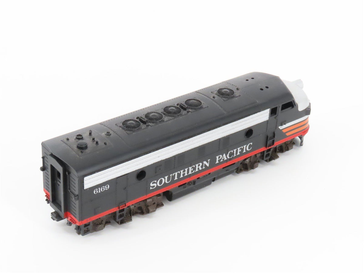 HO Scale Athearn SP Southern Pacific Black Widow F7 A/B/A Diesel Loco Set