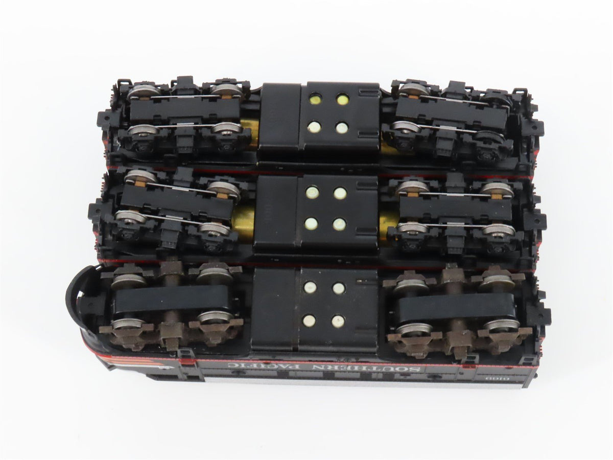 HO Scale Athearn SP Southern Pacific Black Widow F7 A/B/A Diesel Loco Set