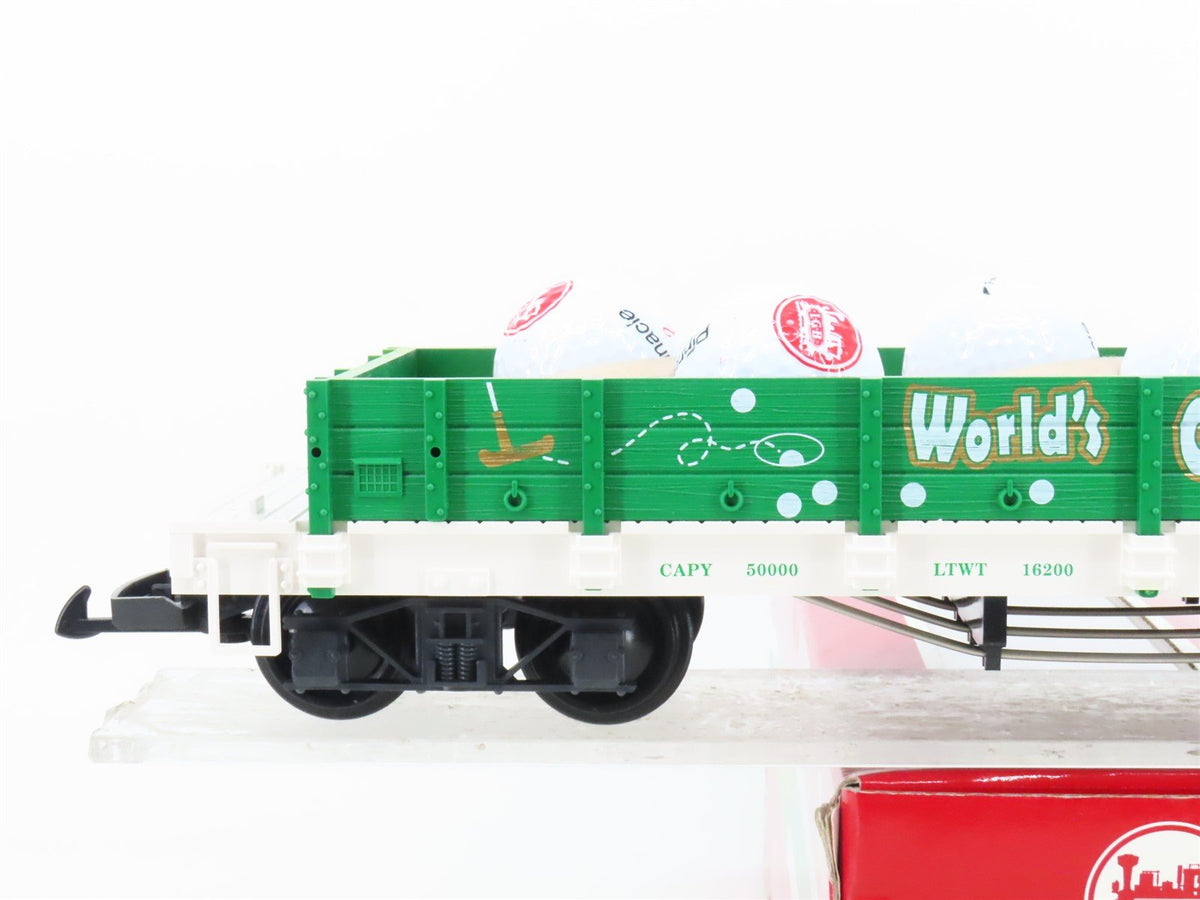 G Scale LGB 43610 World&#39;s Greatest Dad Golf Ball Gondola #43610