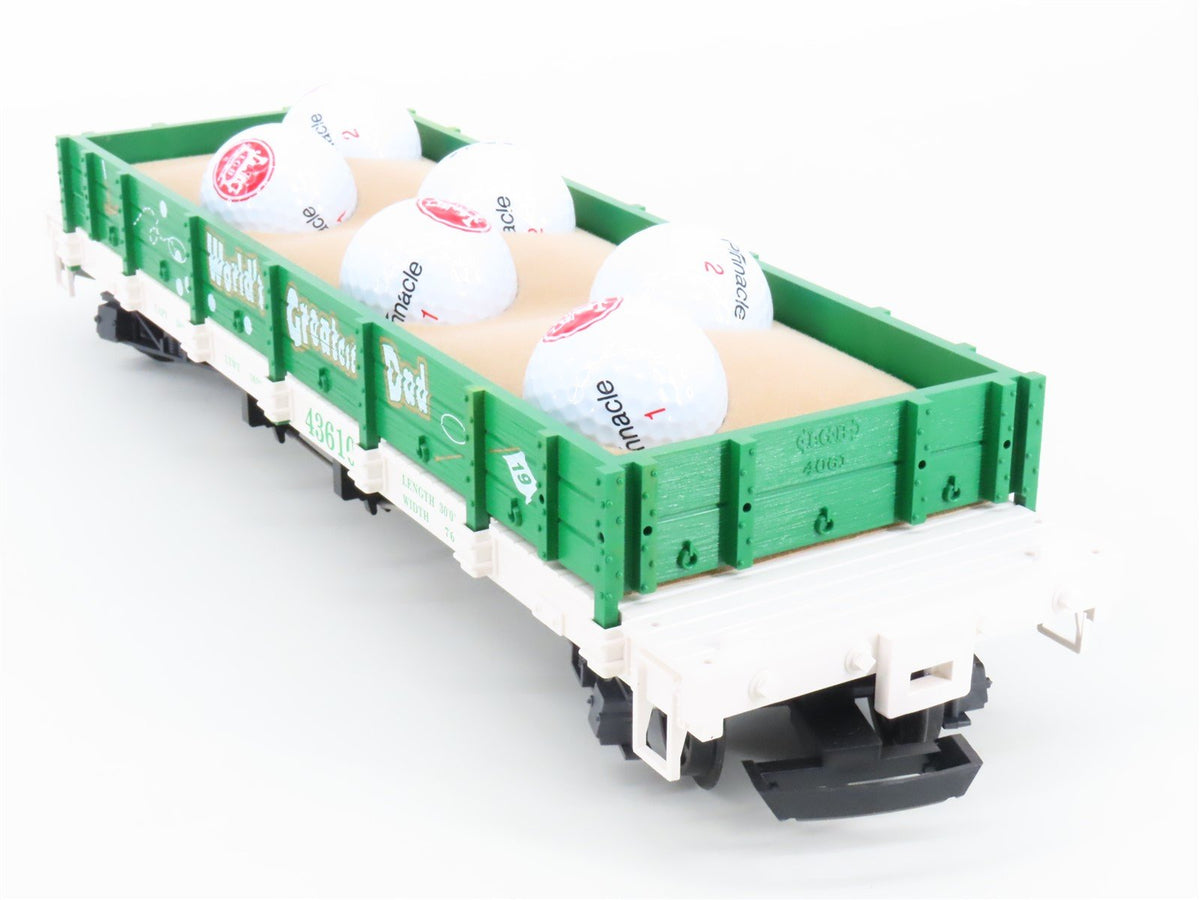 G Scale LGB 43610 World&#39;s Greatest Dad Golf Ball Gondola #43610