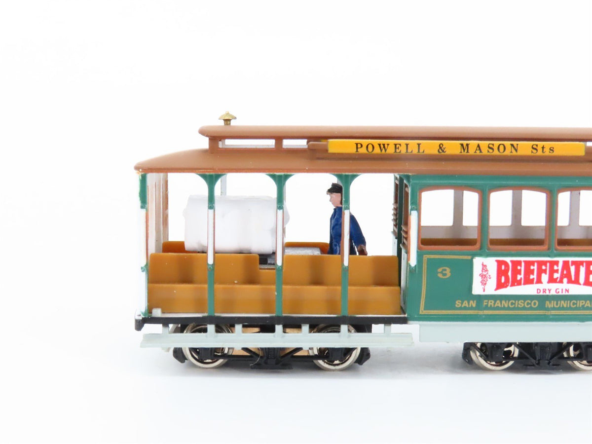 LOT of 3 HO Scale Bachmann Powell &amp; Hyde/Mason San Francisco Electric Cable Cars