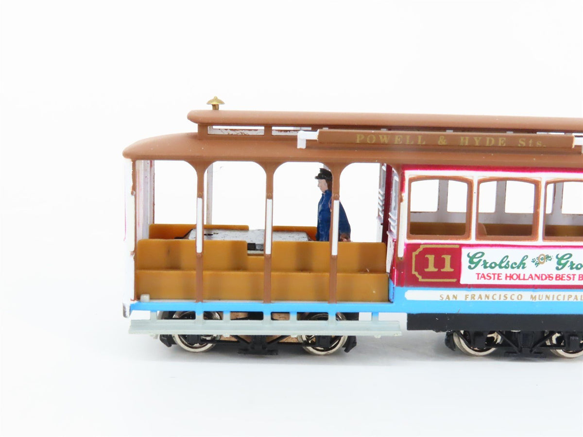 LOT of 3 HO Scale Bachmann Powell &amp; Hyde/Mason San Francisco Electric Cable Cars