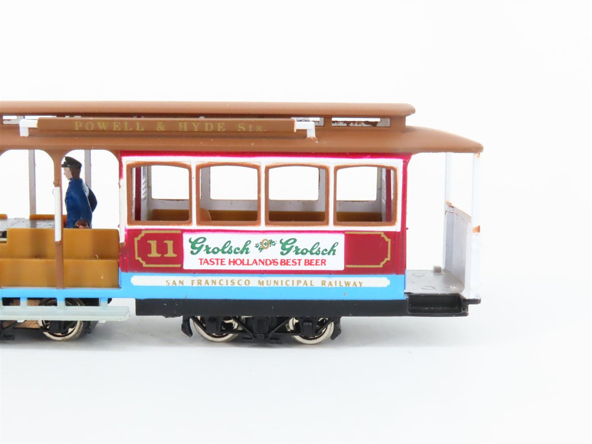 LOT of 3 HO Scale Bachmann Powell &amp; Hyde/Mason San Francisco Electric Cable Cars