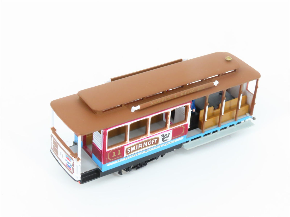 LOT of 3 HO Scale Bachmann Powell &amp; Hyde/Mason San Francisco Electric Cable Cars