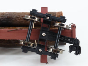 G Scale Bachmann Big Haulers 98490 Skeleton Log Car w/ Logs