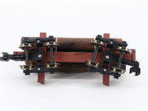 G Scale Bachmann Big Haulers 98490 Skeleton Log Car w/ Logs