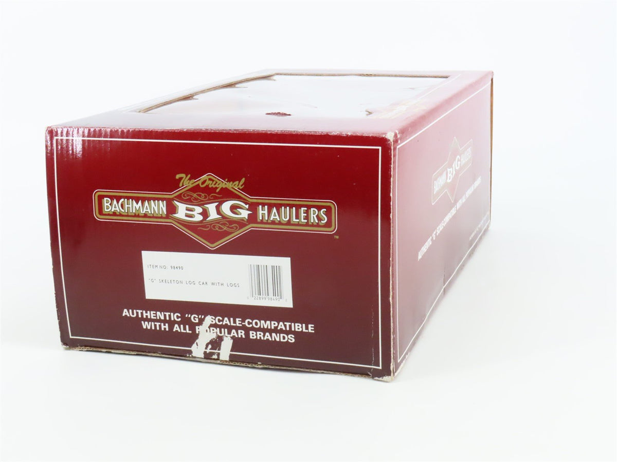 G Scale Bachmann Big Haulers 98490 Skeleton Log Car w/ Logs
