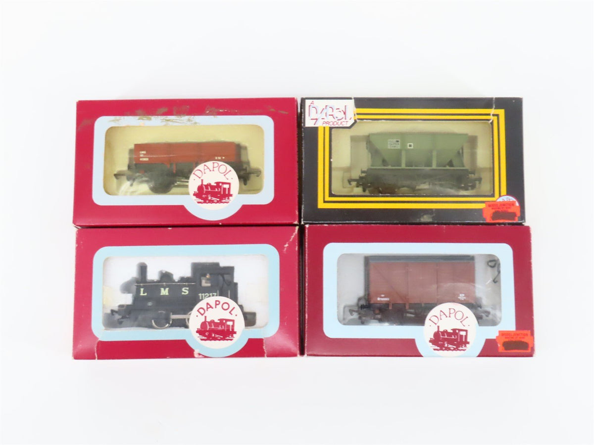 HO Scale Dapol LMS Railway 0-4-0 Steam Locomotive #11217 w/3 Freight Cars