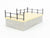 O Gauge 3-Rail K-Line 6-36839 NYMX Operating Milk Car #1027 w/ Platform
