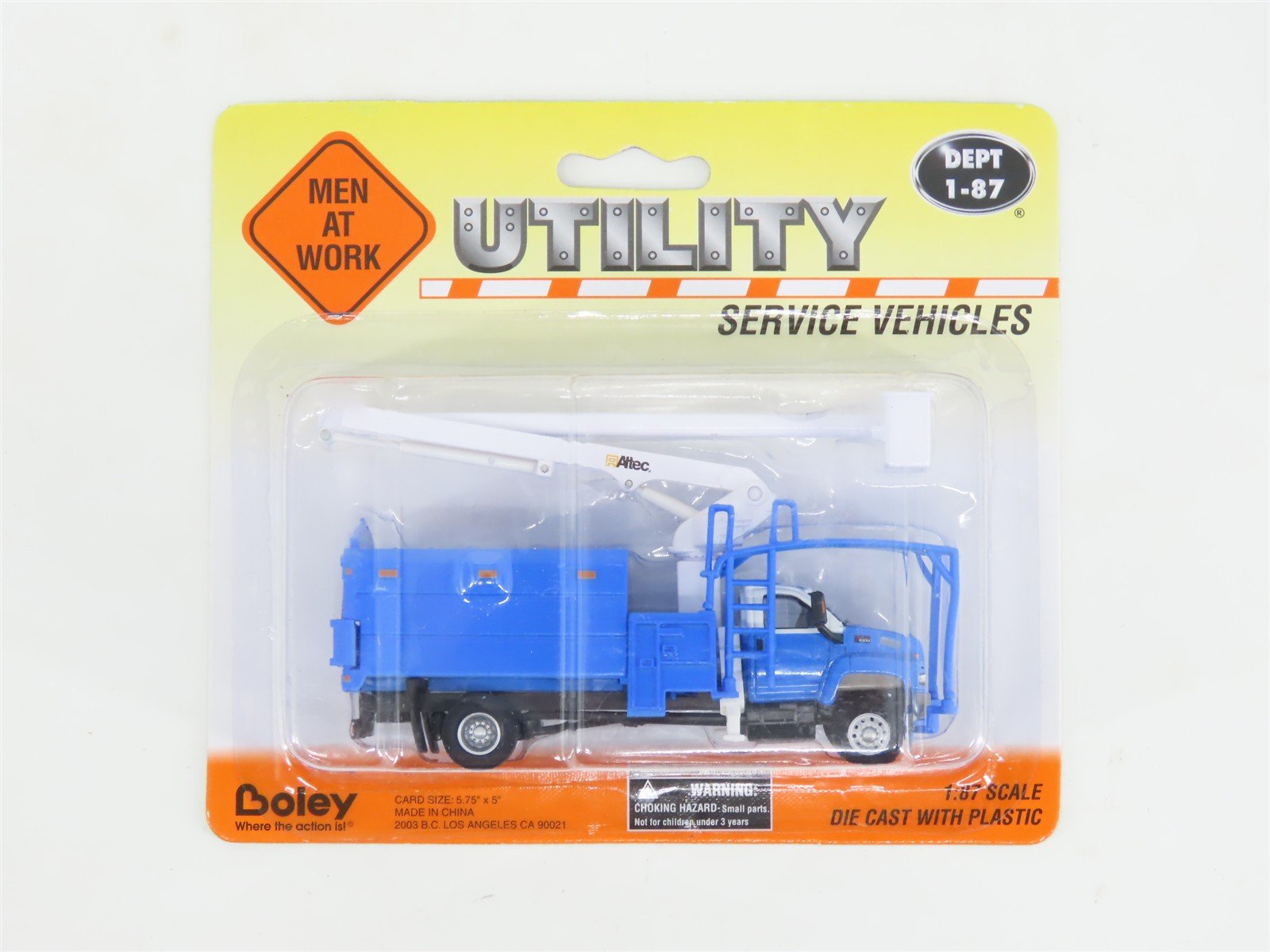 HO Scale Boley Dept 1-87 Utility Service Vehicles 3024-00 GMC Bucket Truck Blue