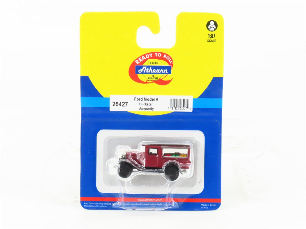 HO Scale Athearn 26427 Ford Model A Huckster Burgundy w/ Load