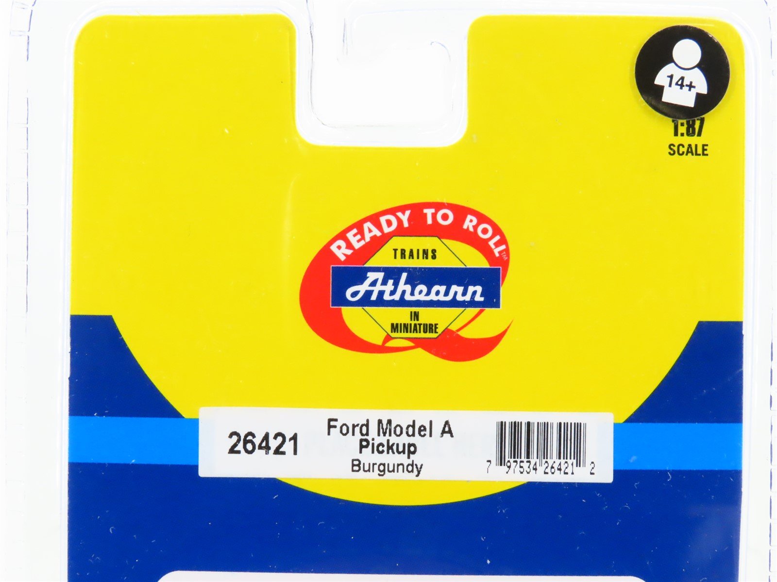 HO Scale Athearn 26421 Ford Model A Pickup Truck Burgundy