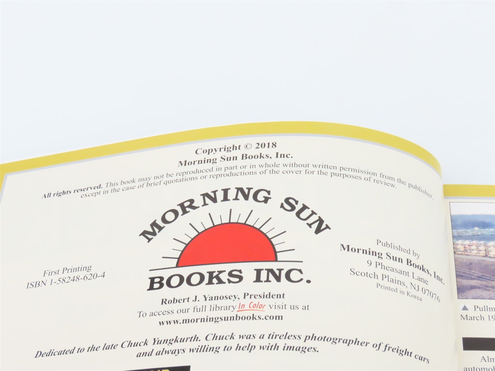 Morning Sun Auto Rack Color Guide Vol. One: ACL-KCS by Kinkaid & Eager ©2018 HC