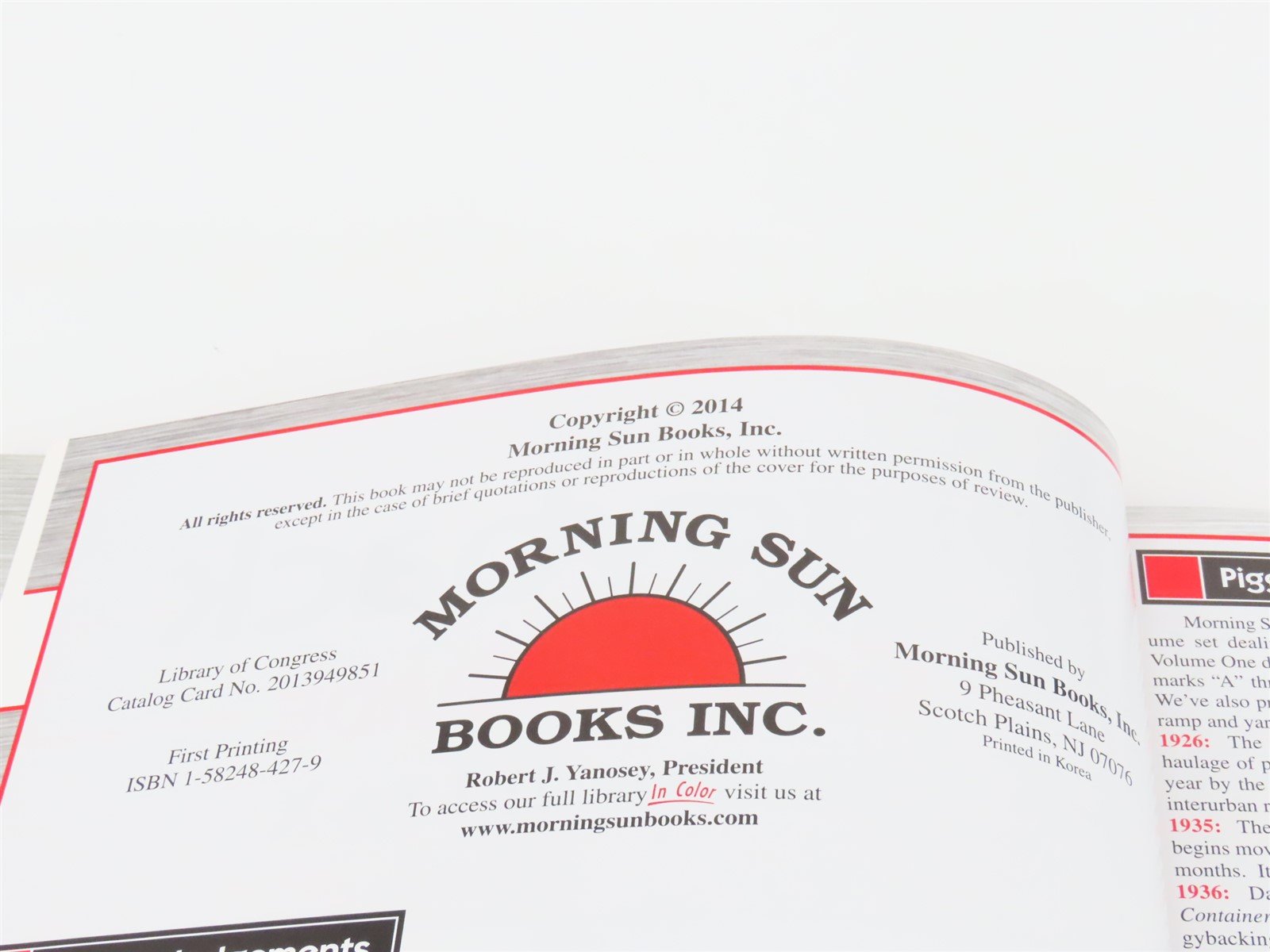 Morning Sun Piggyback Color Guide Volume 2: I to X by James Kinkaid ©2014 HC Bk