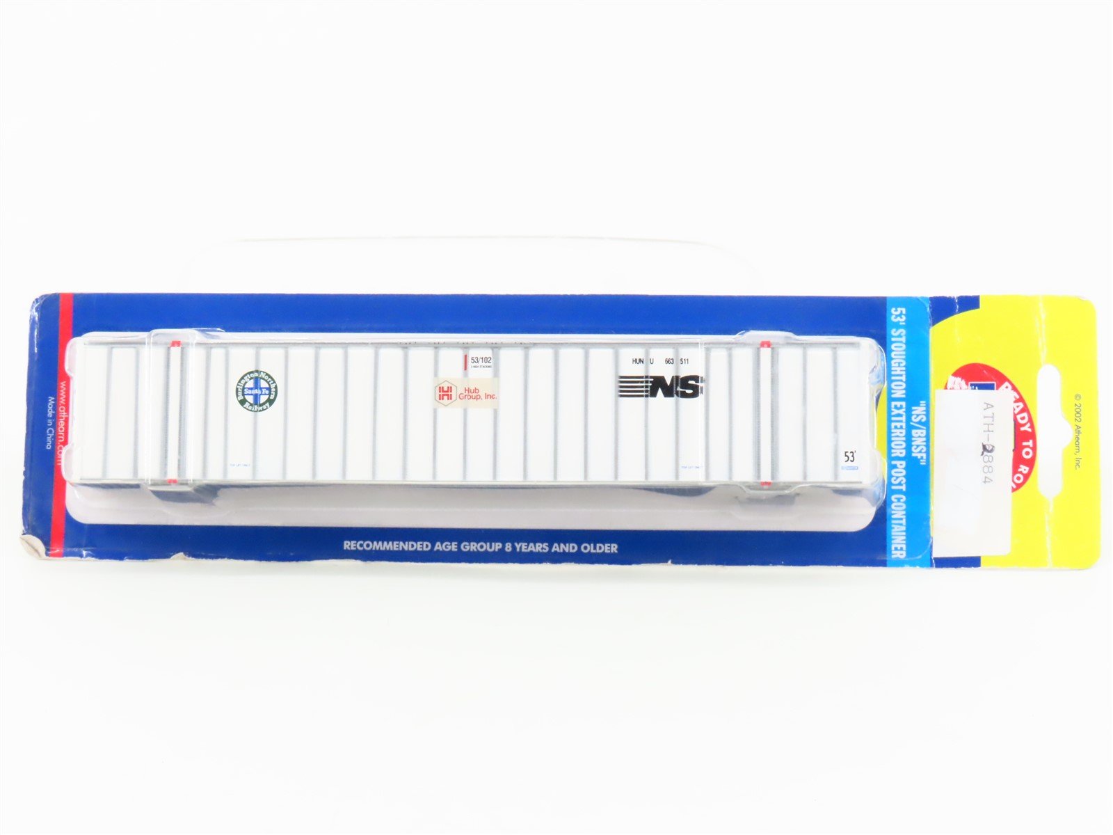 HO Scale Athearn 02684 NS/BNSF Railway 53' Stoughton Exterior Post Container