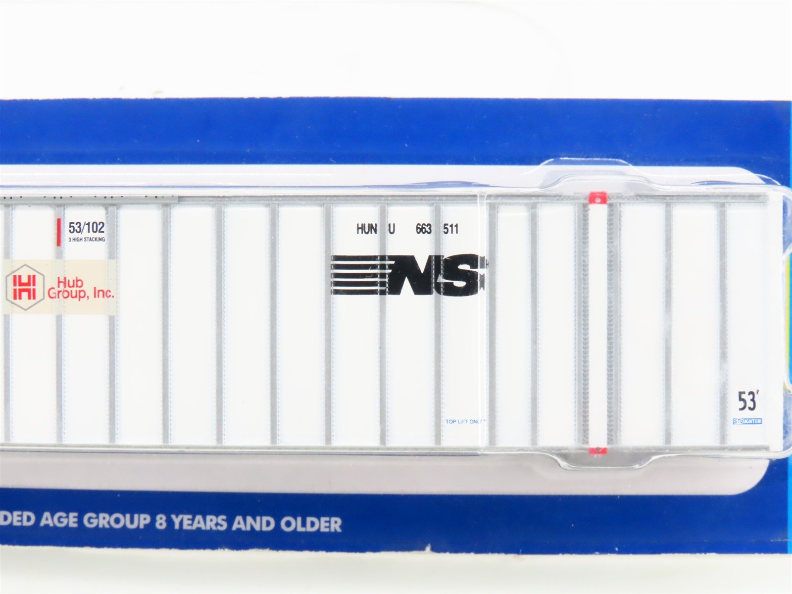 HO Scale Athearn 02684 NS/BNSF Railway 53' Stoughton Exterior Post Container