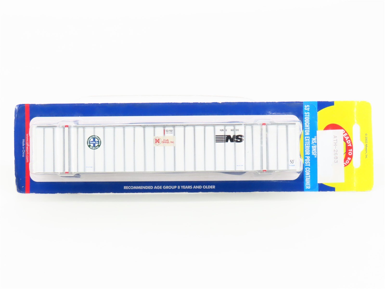 HO Scale Athearn 02683 NS/BNSF Railway 53' Stoughton Exterior Post Container