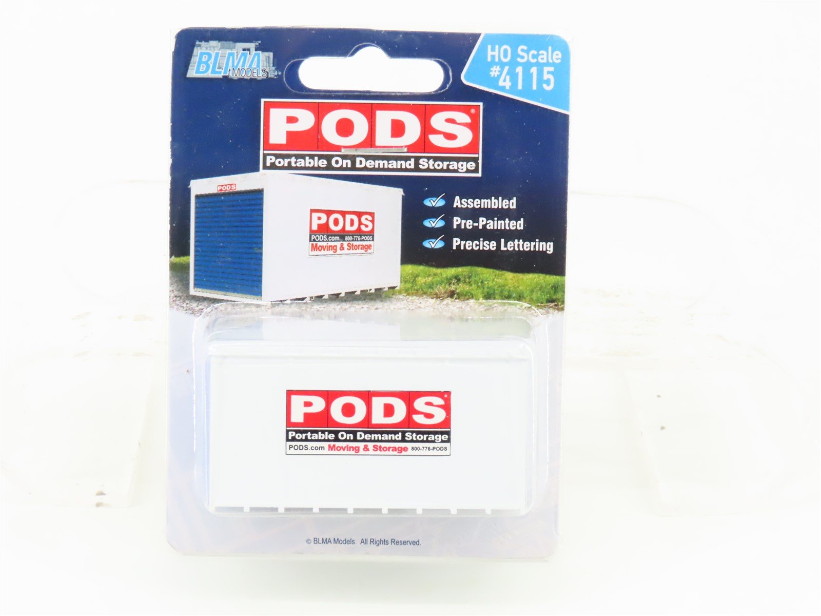 HO Scale BLMA Models 4115 PODS Portable On Demand Storage Container