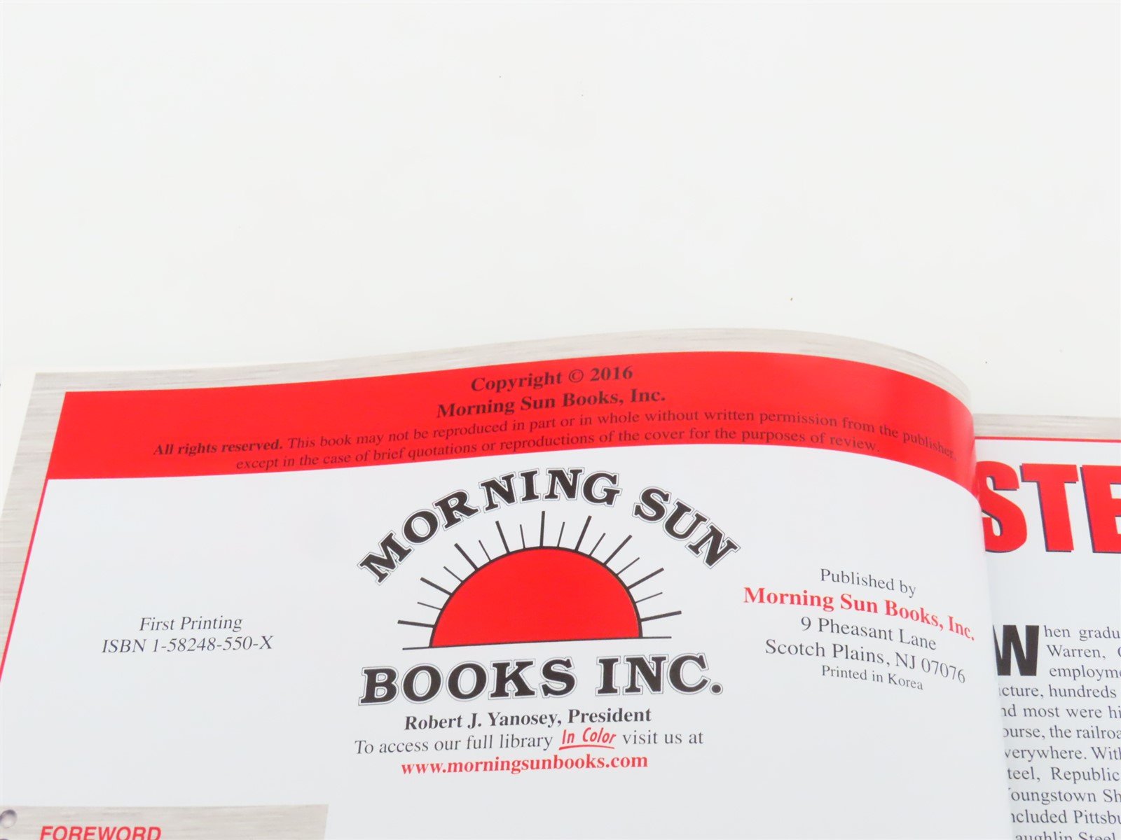 Morning Sun Steel Mill Railroads Volume 7 by Stephen M Timko ©2016 HC Book