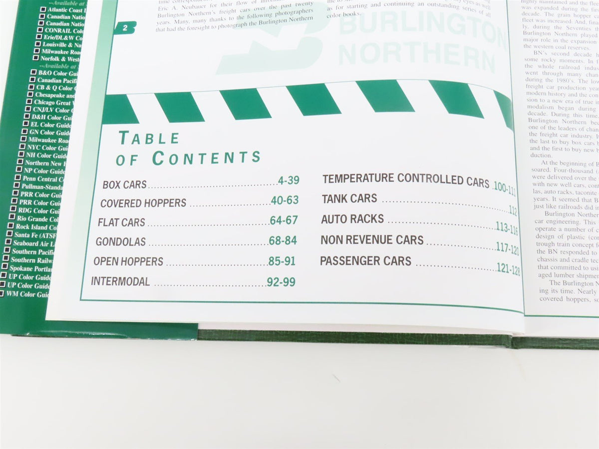 Morning Sun Burlington Northern Color Guide to Freight and Pass. Equip. HC Book