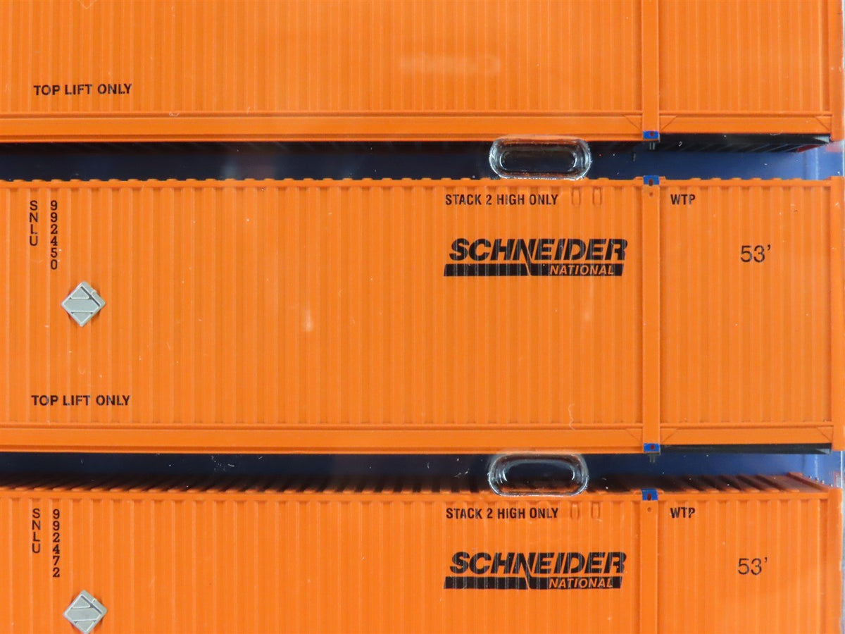 HO Scale Athearn ATH27981 Schneider 53&#39; CICM Hi-Cube Container 3-Pack
