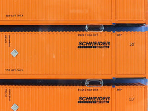 HO Scale Athearn ATH27981 Schneider 53' CICM Hi-Cube Container 3-Pack