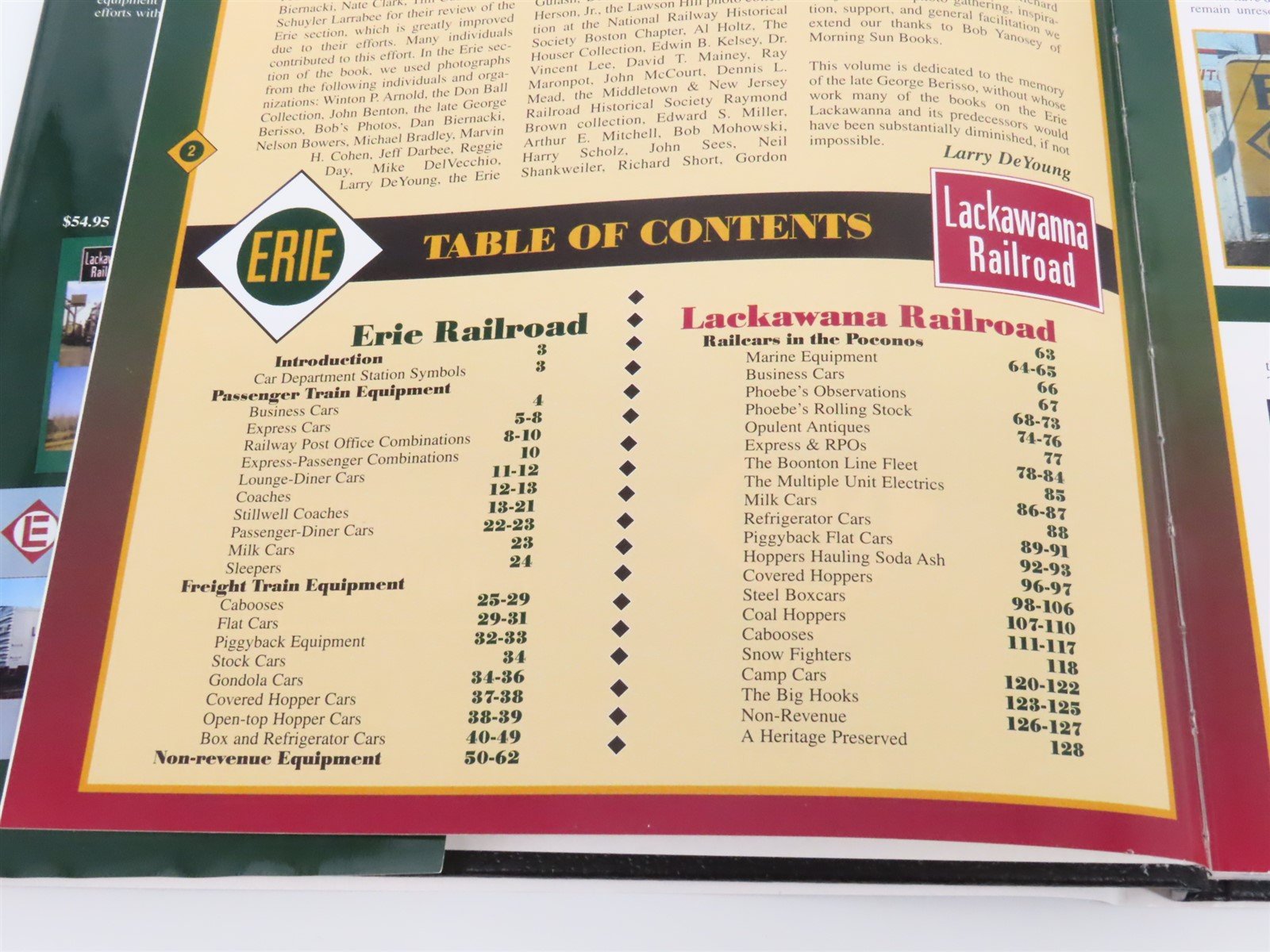 Morning Sun Erie/DL&W Color Guide to Freight & Passenger Equipment ©2001 HC Book