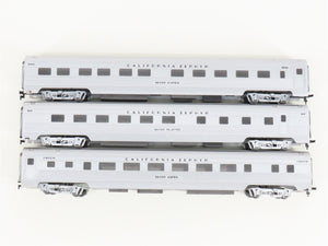 LOT of 3 HO Scale Rivarossi PRR, WP, D&RGW California Zephyr Passenger Cars