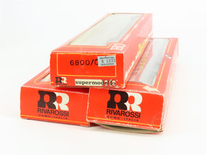 LOT of 3 HO Scale Rivarossi PRR, WP, D&RGW California Zephyr Passenger Cars