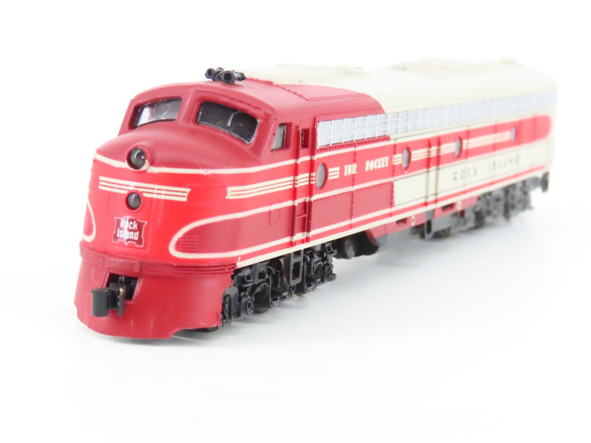 N Scale Life-Like RI Rock Island &quot;Rocket&quot; EMD E8A Diesel Locomotive #652