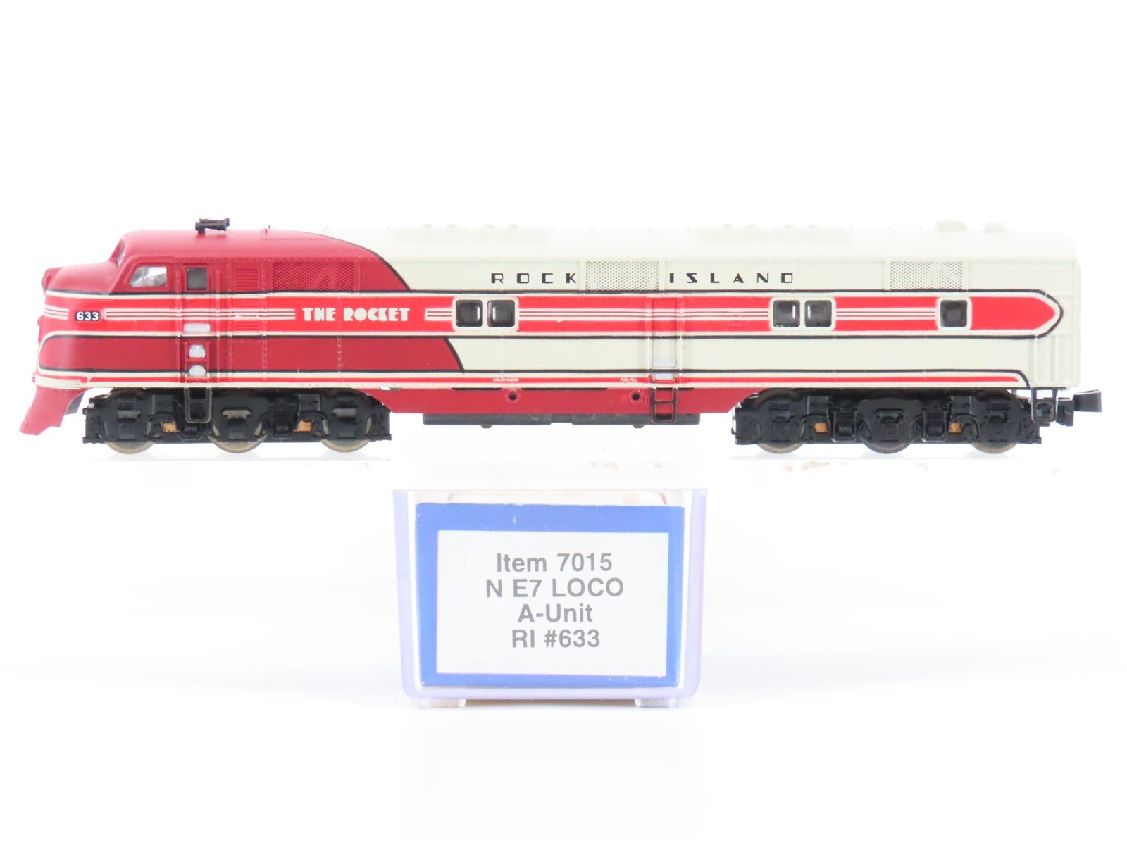 N Scale Life-Like 7015 RI Rock Island "Rocket" EMD E7A Diesel Locomotive #633