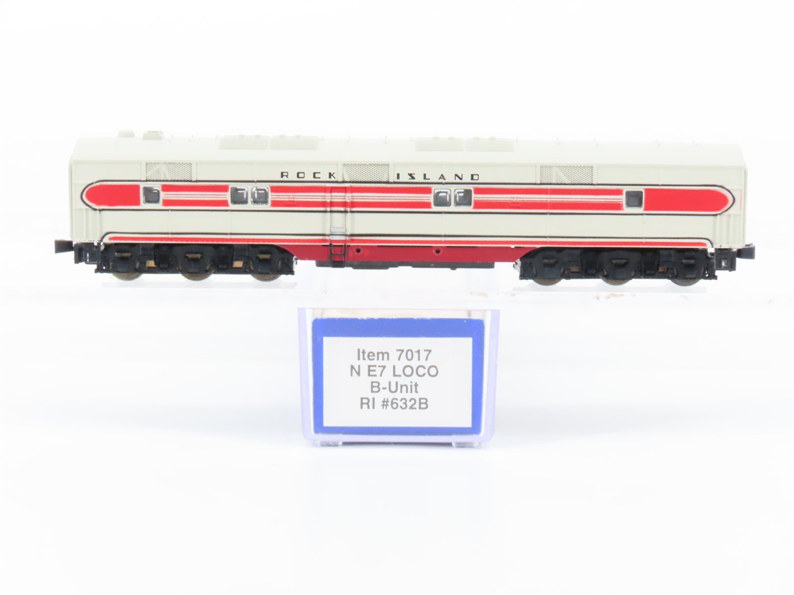 N Scale Life-Like 7017 RI Rock Island "Rocket" EMD E7B Diesel #632B - Unpowered