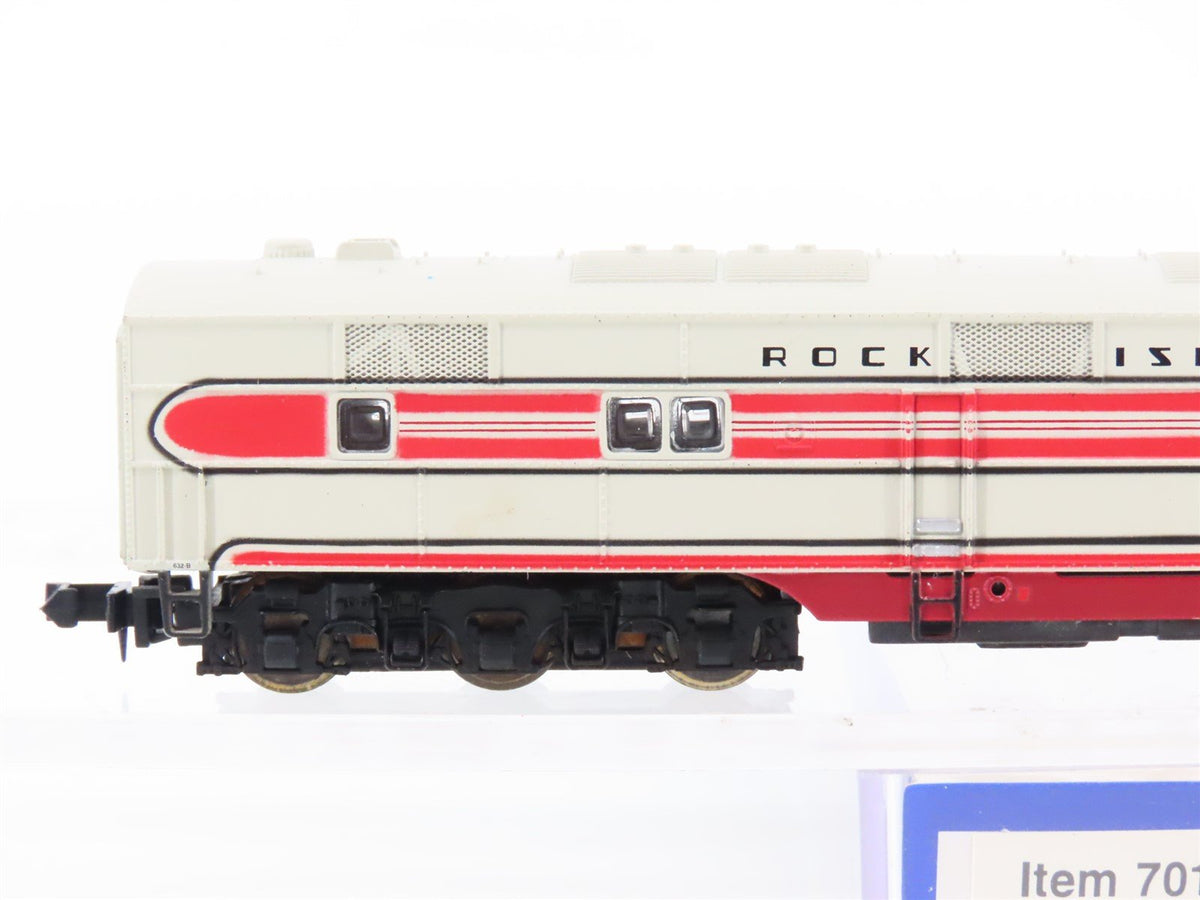 N Scale Life-Like 7017 RI Rock Island &quot;Rocket&quot; EMD E7B Diesel #632B - Unpowered