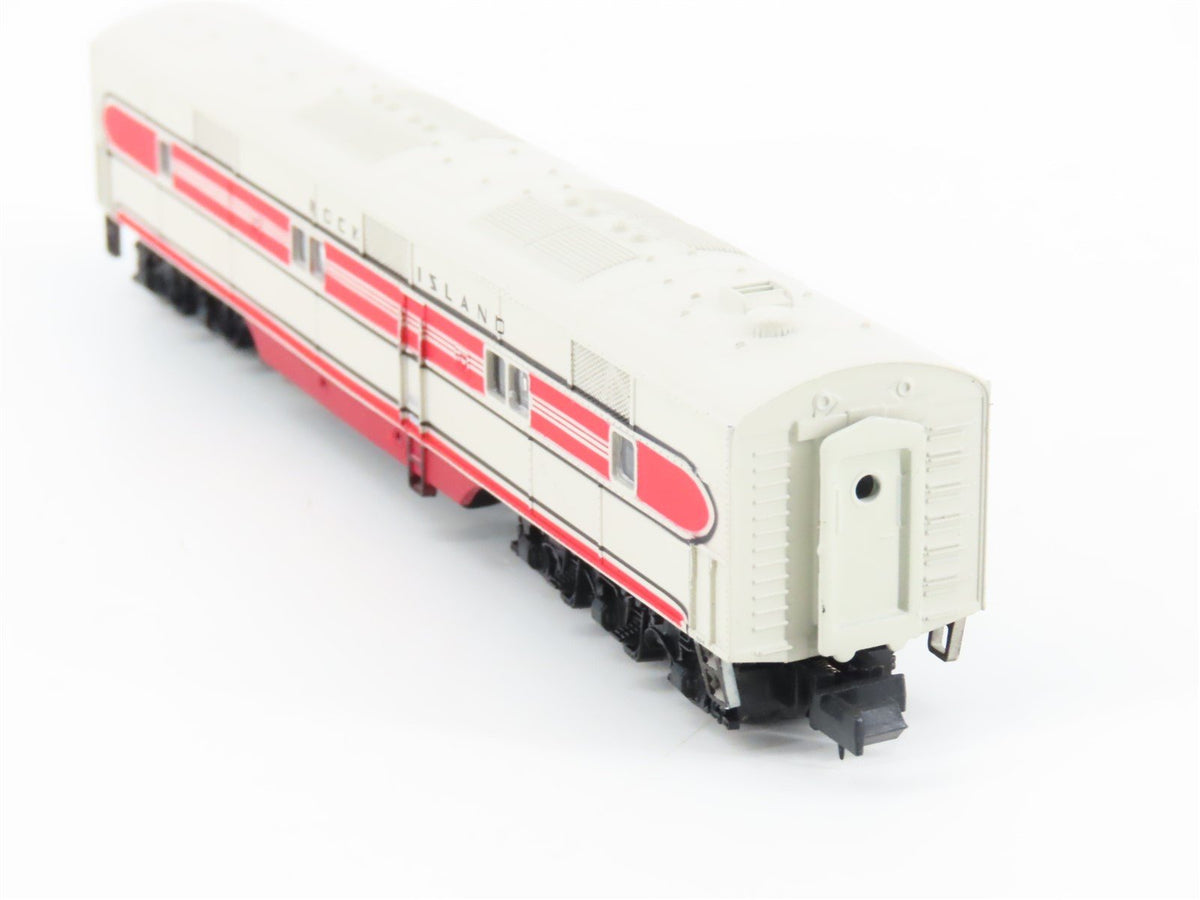 N Scale Life-Like 7017 RI Rock Island &quot;Rocket&quot; EMD E7B Diesel #632B - Unpowered