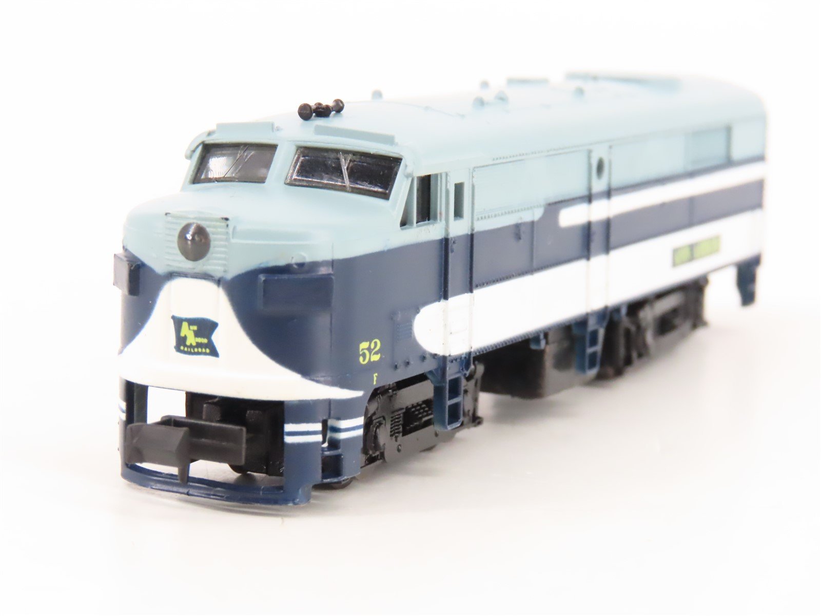 N Scale Life-Like 7938 AA Ann Arbor Railroad ALCO FA2 Diesel Locomotive #52