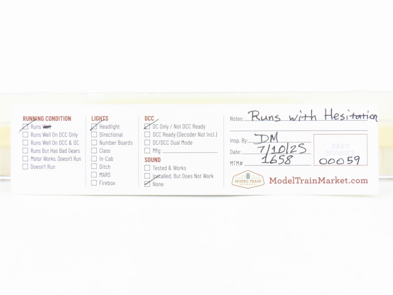 N Scale Life-Like 7938 AA Ann Arbor Railroad ALCO FA2 Diesel Locomotive #52