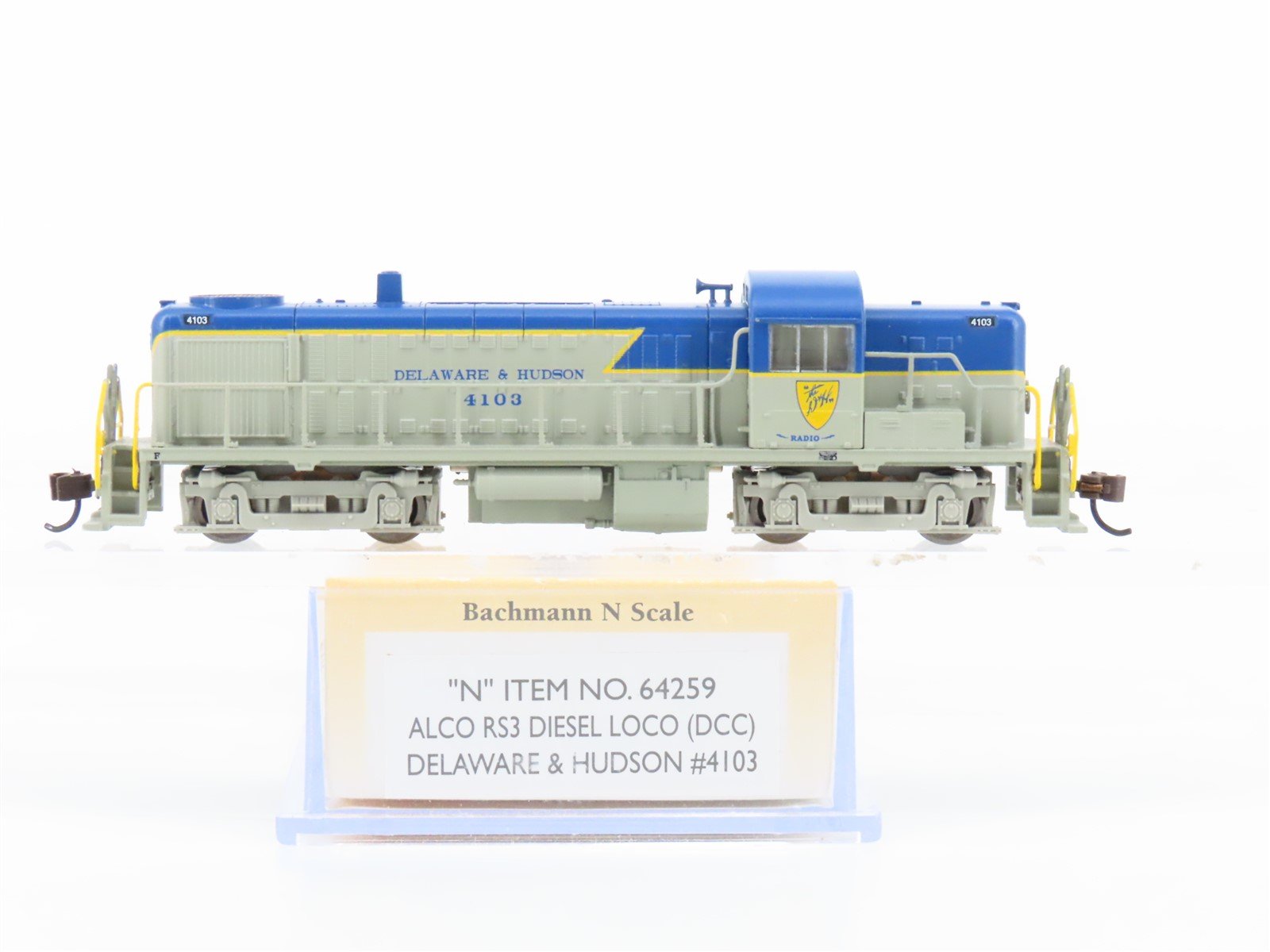 N Scale Bachmann 64259 D&H Delaware & Hudson ALCO RS-3 Diesel #4103 w/ DCC