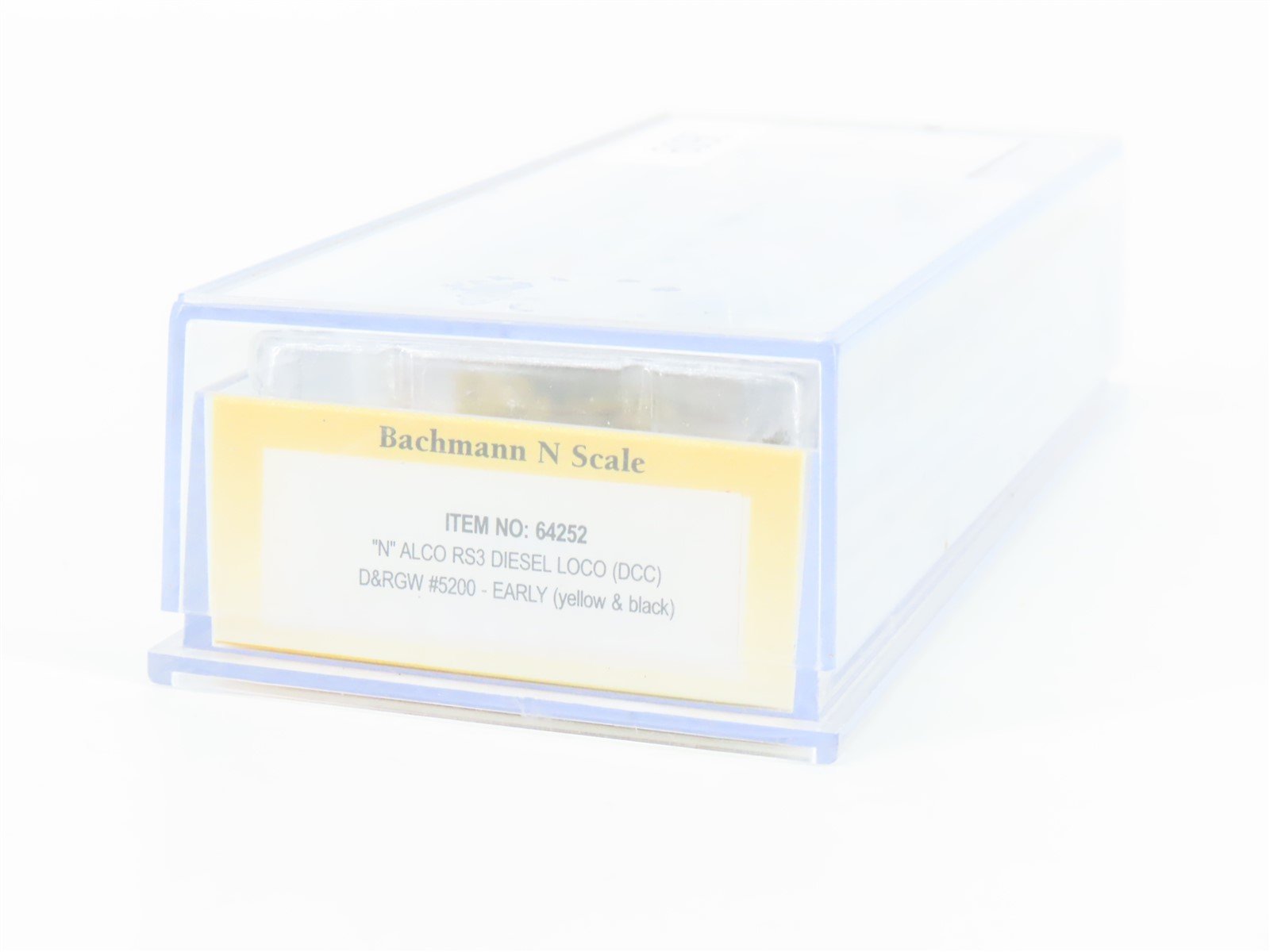 N Scale Bachmann 64252 D&RGW Rio Grande ALCO RS-3 Diesel #5200 w/ DCC