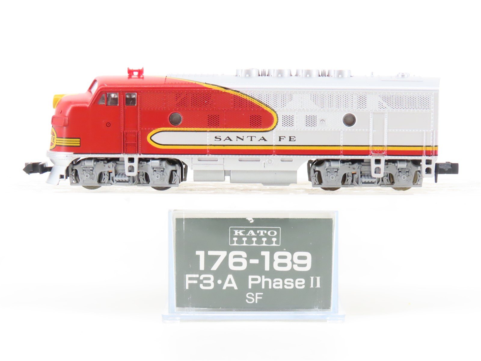N Scale Kato 176-189 ATSF Santa Fe F3A Phase II Diesel Locomotive