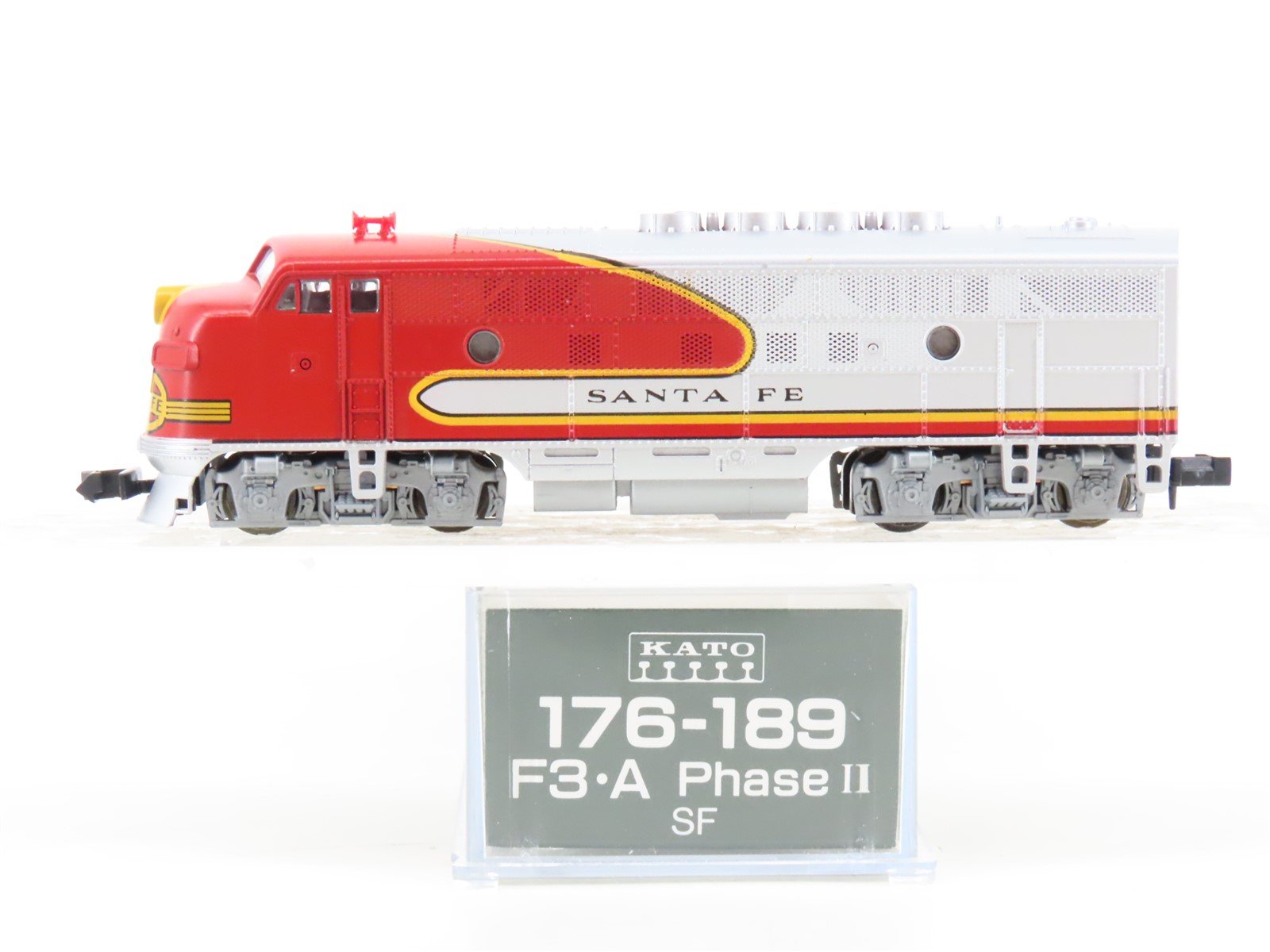 N Scale Kato 176-189 ATSF Santa Fe F3A Phase II Diesel Locomotive
