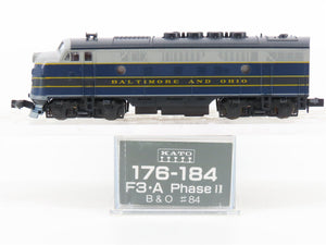 N Scale Kato 176-184 B&O Baltimore & Ohio F3A Diesel Locomotive #84