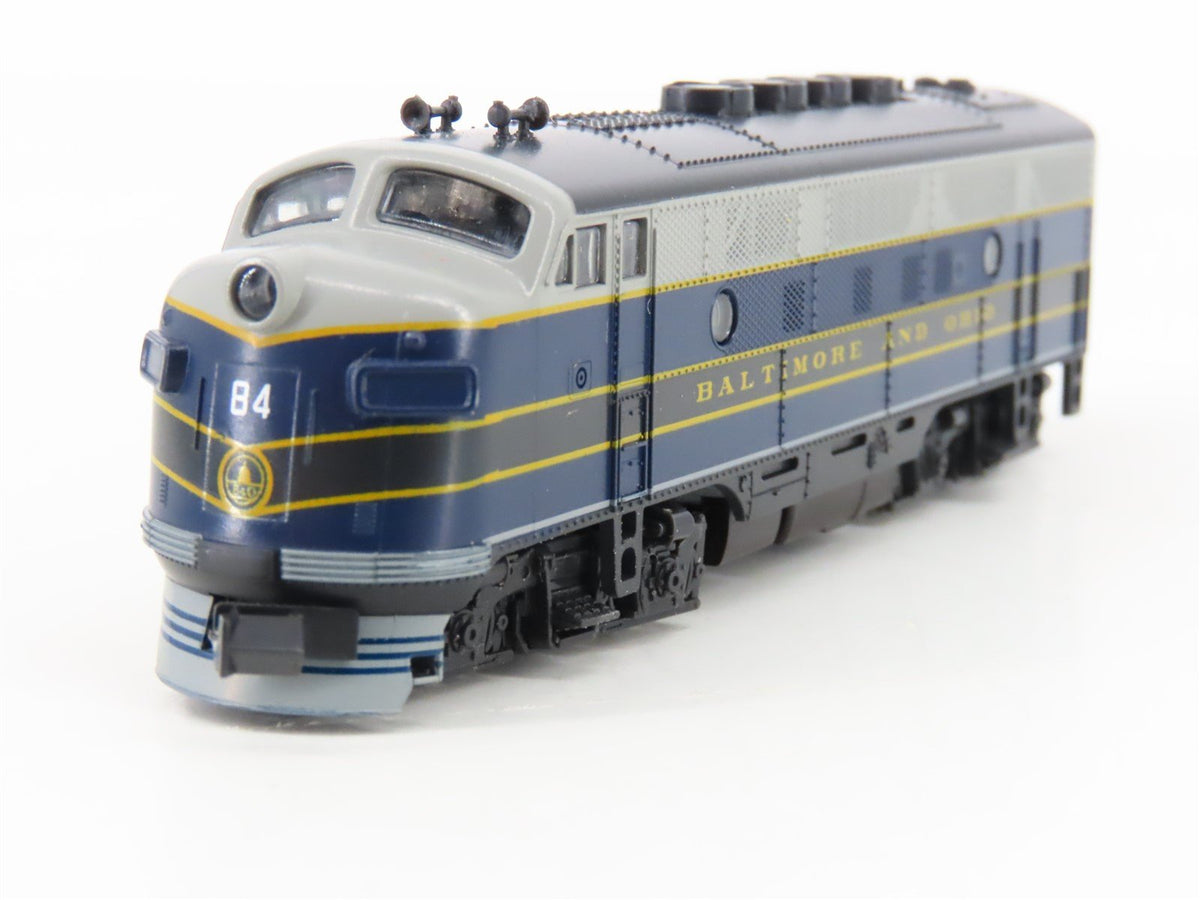 N Scale Kato 176-184 B&amp;O Baltimore &amp; Ohio F3A Diesel Locomotive #84
